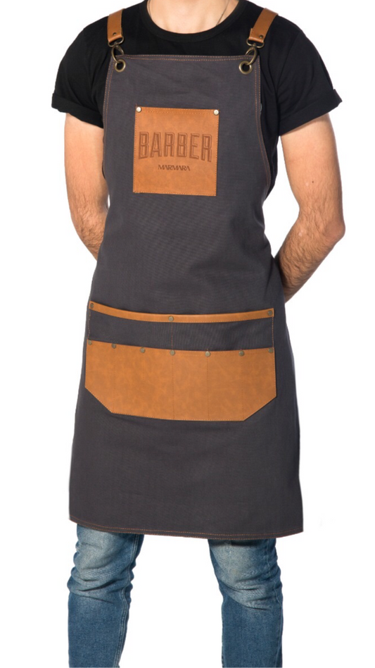 Marmara Barber Apron Gray